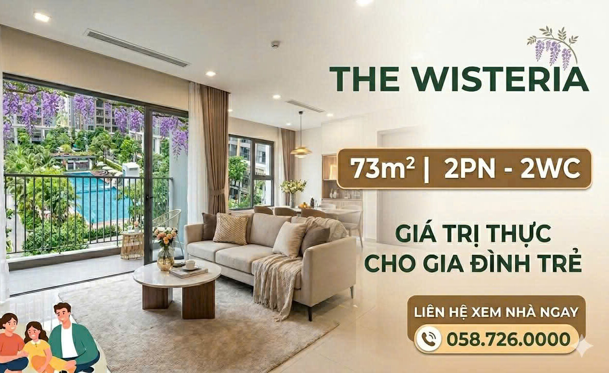 CĂN HỘ 73M² THE WISTERIA